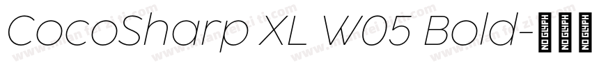 CocoSharp XL W05 Bold字体转换